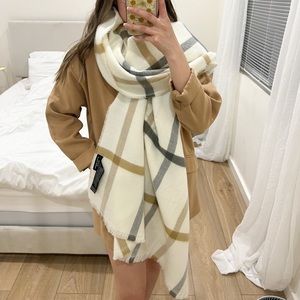 Zara Oversized Plaid Scarf